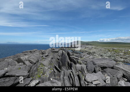 Droit de Valentia Island, comté de Kerry dans le sud de l'Irlande. Banque D'Images