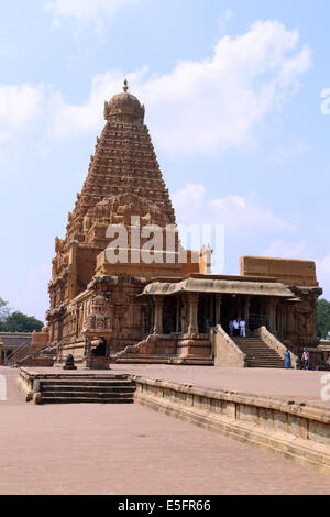 Peruvudaiyar Periya Kovil, Kovil, Brihadeshwara Temple, RajaRajeswara Rajarajeswaram, Temple, Thanjavur, Tamil Nadu, Inde Banque D'Images