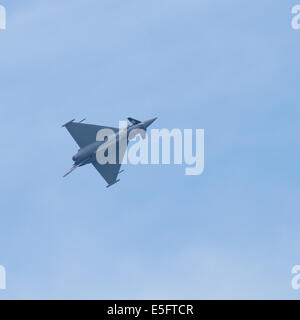 La RAF Typhoon display team volant à l'Airshow 2014 Sunderland Banque D'Images