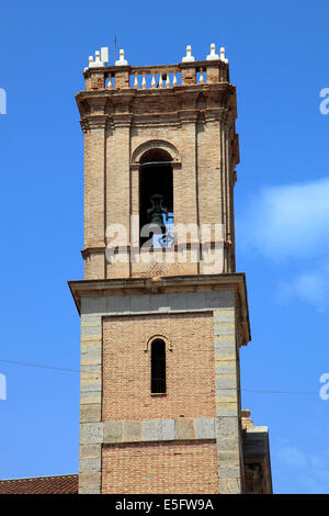 L'église au dôme bleu de la Vierge del Consuelo, ville d'Altea, Costa Blanca, Espagne, Europe. Banque D'Images