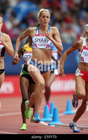 LYNSEY SHARP Ecosse Écosse GLASGOW HAMPDEN PARK 30 Juillet 2014 Banque D'Images