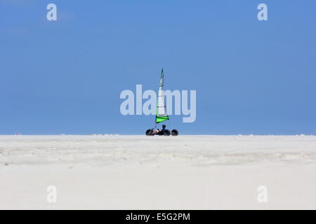 Borkum, Allemagne : 29 juillet, 2014 coup - karting à la plage Banque D'Images