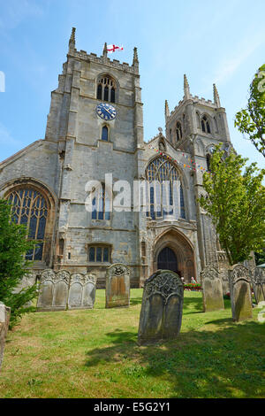 St Margaret's Church et King's Lynn Minster St Margaret's Place King's Lynn, Norfolk UK Banque D'Images