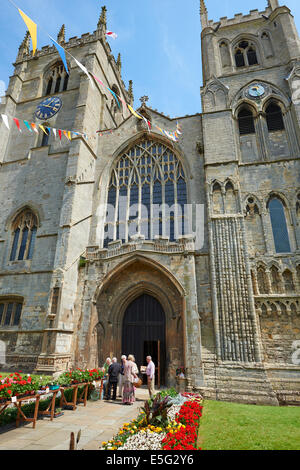 St Margaret's Church et King's Lynn Minster St Margaret's Place King's Lynn, Norfolk UK Banque D'Images