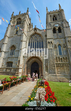 St Margaret's Church et King's Lynn Minster St Margaret's Place King's Lynn, Norfolk UK Banque D'Images