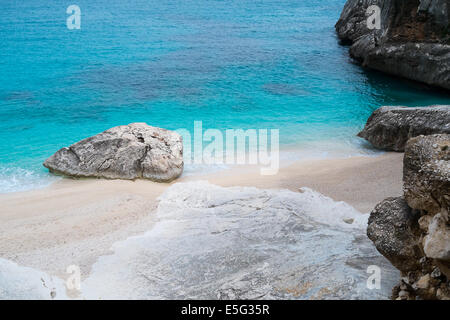 Plage de Cala Goloritze en Baunei, Sardaigne, Italie Banque D'Images