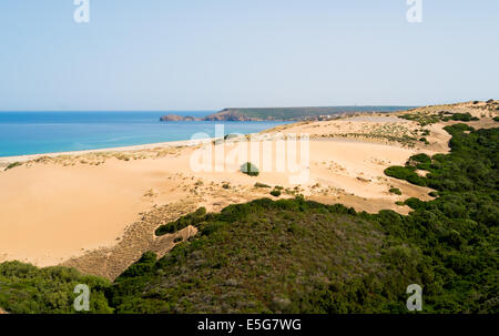 Torre dei Corsari plage le long de la côte verte, à l'ouest de la Sardaigne, Italie Banque D'Images