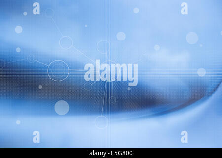 Blue Abstract Futuristic Background Banque D'Images