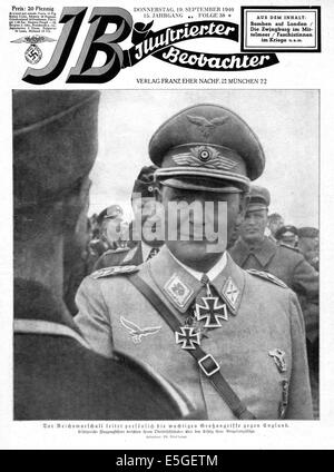 1940 Illustrierte Beobachter front page montrant le Reichsmarschall Hermann Göring Banque D'Images