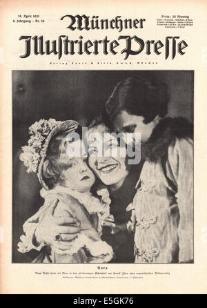 1931 Münchner Illustrierte Presse (Allemagne) de la couverture de l'actrice allemande Ehmi Bessel Banque D'Images