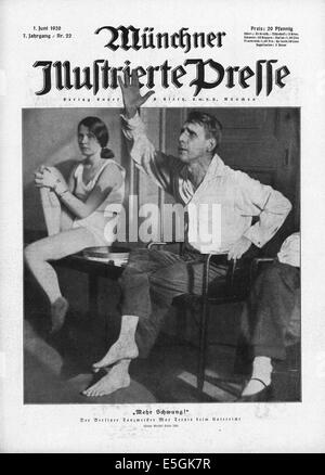 1930 Münchner Illustrierte Presse (Allemagne) de la couverture de la danseuse et chorégraphe suisse Max Terpis à Berlin Banque D'Images