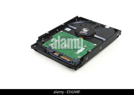 Disque dur isolated on white Banque D'Images
