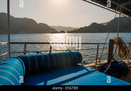 Croisière sur le Golfe de Gökova Banque D'Images