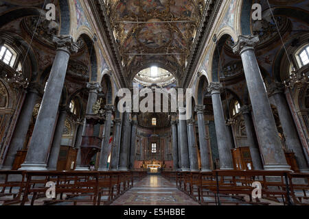 L'église baroque de San Giuseppe dei Teatini, Palerme, Province de Palerme, Sicile, Italie Banque D'Images