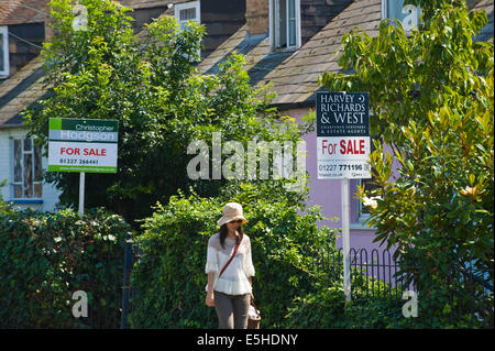 Maisons à vendre à Whitstable Kent England UK Banque D'Images