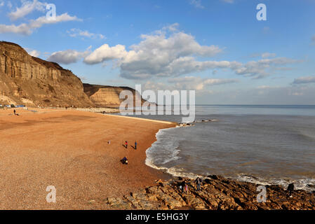 9518. East Beach & falaises, un Nore, Hastings, East Sussex Banque D'Images