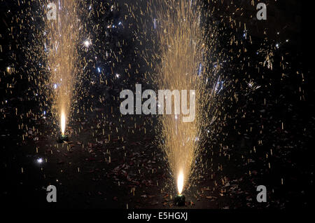 Diwali firework, Pune, Maharashtra, Inde Banque D'Images