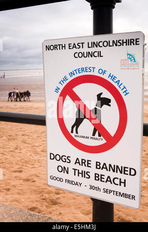 Royaume-uni, Angleterre, Lincolnshire, Cleethorpes, front de plage pendant les mois d'été Banque D'Images