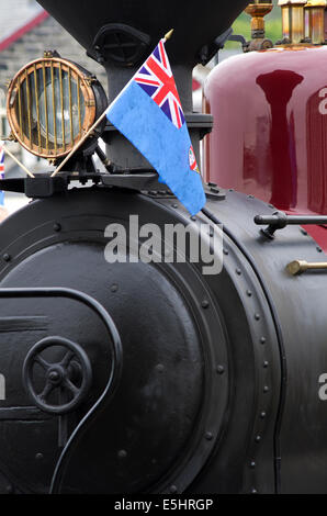 Fer Welsh Highland visiter locomotive à vapeur "Fidji" Banque D'Images