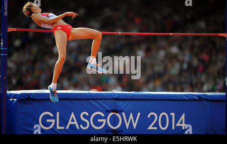 ISOBEL POOLEY ANGLETERRE ÉCOSSE GLASGOW HAMPDEN PARK 01 Août 2014 Banque D'Images