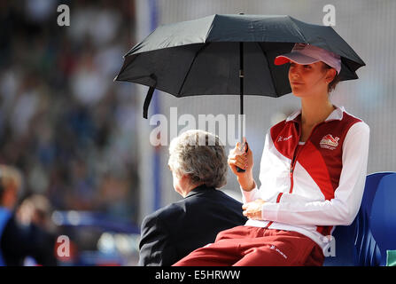 ISOBEL POOLEY ANGLETERRE ÉCOSSE GLASGOW HAMPDEN PARK 01 Août 2014 Banque D'Images