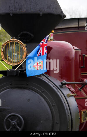 Fer Welsh Highland visiter locomotive à vapeur "Fidji" Banque D'Images