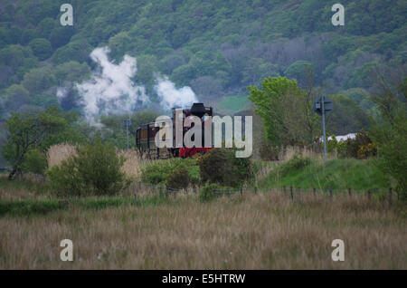 Fer Welsh Highland visiter locomotive à vapeur "Fidji" Banque D'Images