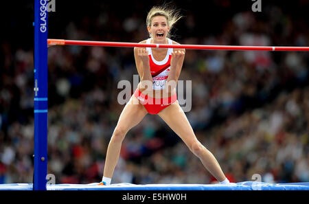 ISOBEL POOLEY ANGLETERRE ÉCOSSE GLASGOW HAMPDEN PARK 01 Août 2014 Banque D'Images