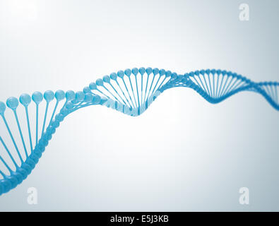 Blue DNA strand 3d illustration Banque D'Images