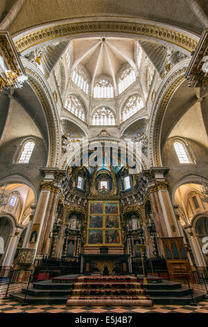 Presbytère et de l'autel de la cathédrale ou Catedral, Valence, Communauté Valencienne, Espagne Banque D'Images