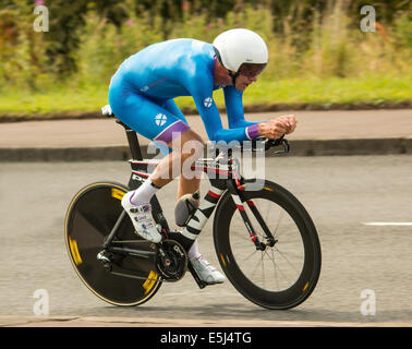 Commonwealth mens vélo time trial Banque D'Images