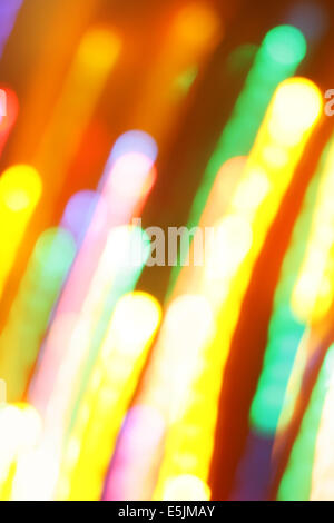 Lumières de Noël coloré dans le motion blur Banque D'Images