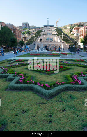 Parterre, cascade de Yerevan, Arménie Banque D'Images