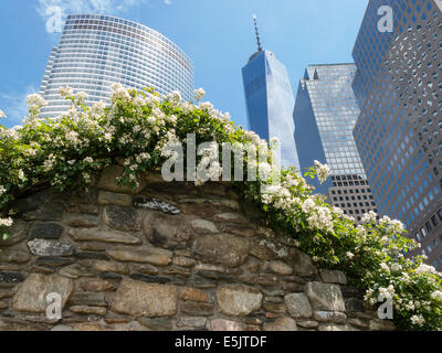 Mémorial de la faim irlandais dans le Lower Manhattan, NYC, USA Banque D'Images