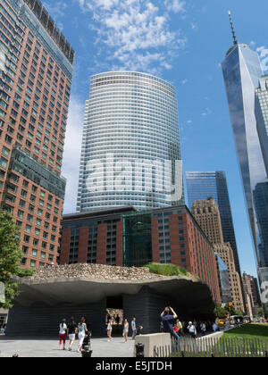 Mémorial de la faim irlandais dans le Lower Manhattan, NYC, USA Banque D'Images