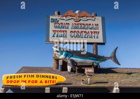 Great American Fish Company, Morro Bay, en Californie. Banque D'Images