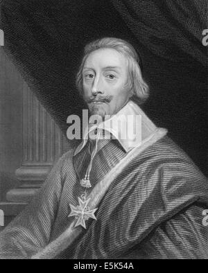 Armand Jean du Plessis, cardinal-duc de Richelieu et de Fronsac, 1585 - 1642, un prêtre français, noble et homme d'État, Banque D'Images