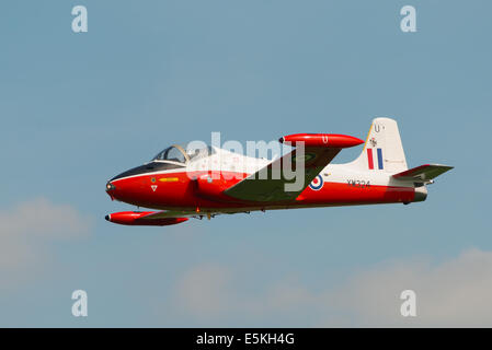 Abingdon, UK - 4 mai 2014 : un millésime RAF Jet Provost T5 trainer vu à Abingdon Air Show. Banque D'Images