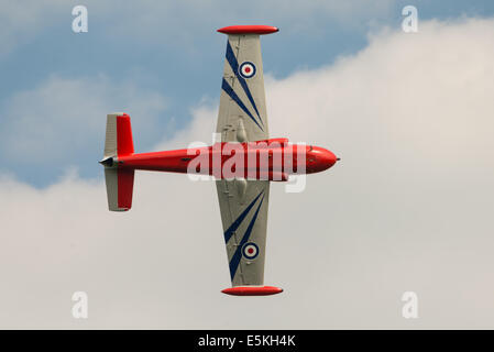 Abingdon, UK - 4 mai 2014 : un millésime RAF Jet Provost T3A trainer vu à Abingdon Air Show. Banque D'Images