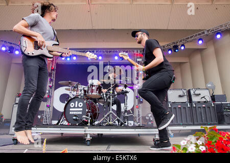 Chicago, Illinois, USA. 3e août, 2014. Kongos effectuer live at the 2014 Festival de musique Lollapalooza à Chicago, Illinois © Daniel DeSlover/ZUMA/Alamy Fil Live News Banque D'Images
