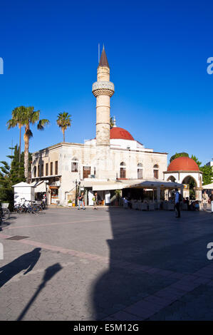 Mosquée Ibrahim Defterdar, Place Eleftherias, Kos Town, Kos, Grèce Banque D'Images