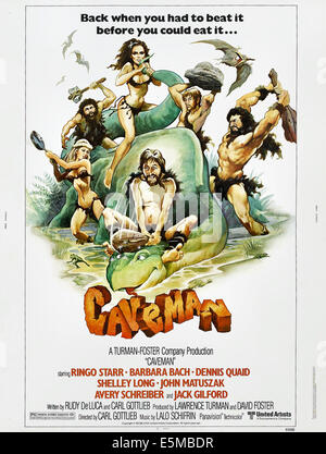 CAVEMAN, US poster, Ringo Starr (en bas au centre), 1981, © United Artists/avec la permission d'Everett Collection Banque D'Images