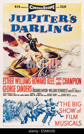 JUPITER'S DARLING, de nous poster art, de gauche : Esther Williams, Howard Keel, 1955 Banque D'Images