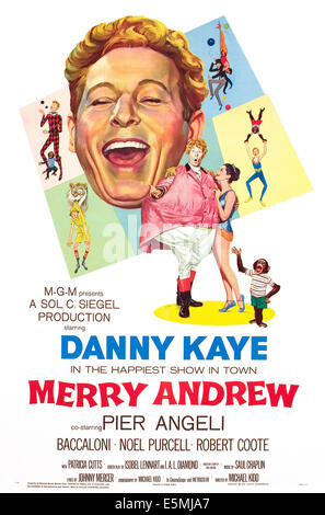 MERRY ANDREW, Danny Kaye, Pier Angeli, 1958. Banque D'Images