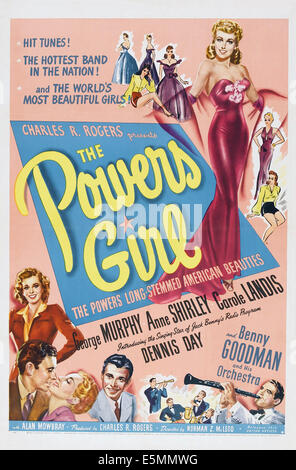 Les pouvoirs, fille de nous poster art, Benny Goodman, (en bas à droite), 1943 Banque D'Images