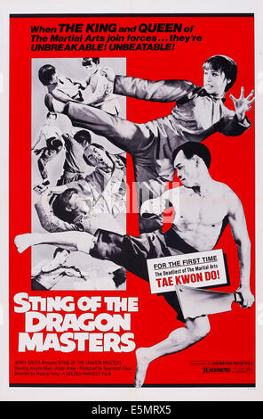 STING OF THE DRAGON MASTERS, (alias TAI QUAN ZHEN JIU ZHOU), US, de haut de l'affiche : Angela Mao, Jhoon Rhee, 1973 Banque D'Images
