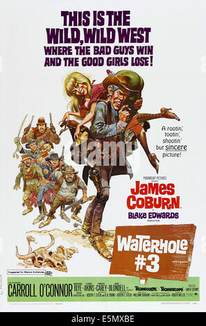 WATERHOLE # 3, de nous poster art, de gauche, Margaret Blye, James Coburn, 1967 Banque D'Images