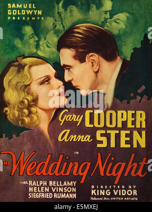 La nuit de noces, de nous poster art, de gauche : Anna Sten, Gary Cooper, 1935 Banque D'Images