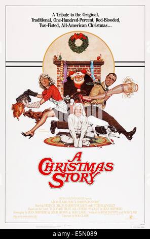 Une histoire de Noël, de nous poster art, de gauche : Melinda Dillon, Peter Billingsley, Darren McGavin, 1983, ©MGM/avec la permission d'Everett Banque D'Images
