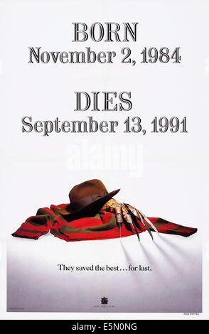 FREDDY'S DEAD : THE FINAL NIGHTMARE, (aka A NIGHTMARE ON ELM STREET PART 6), US poster art, 1991, ©New Line Cinema/avec la permission Banque D'Images